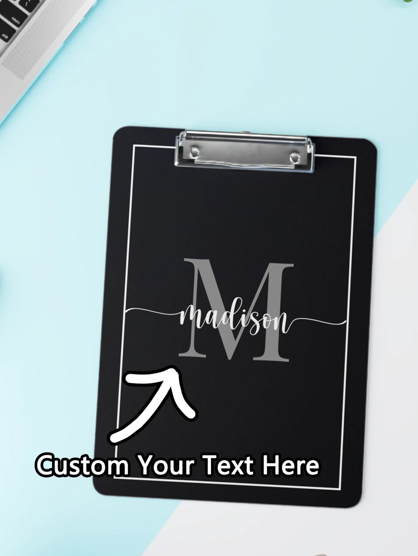 Wedding Supply Company - カスタム会社ロゴクリップボード、企業ブランドクリップボード、パーソナライズされたクリップボード、ビジネスロゴ、事務用品