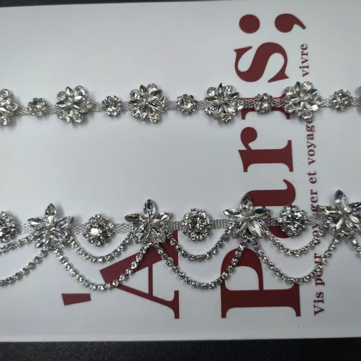 Suit Supply Wedding Party - ステージ衣装装飾キラキララインストーンチェーン手縫いウェディングドレススーツDIYクラフト用品