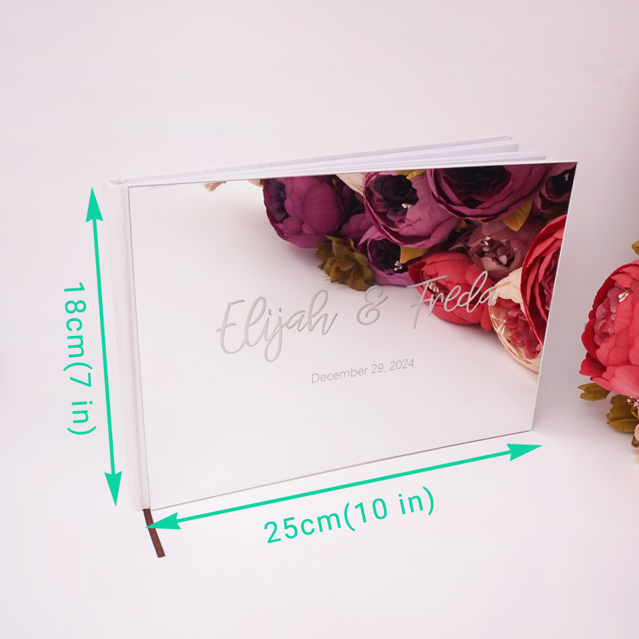 パーソナライズされたゲストブック,名前と日付が付いたピンク, - Personalized Guest Book のレビューと価格