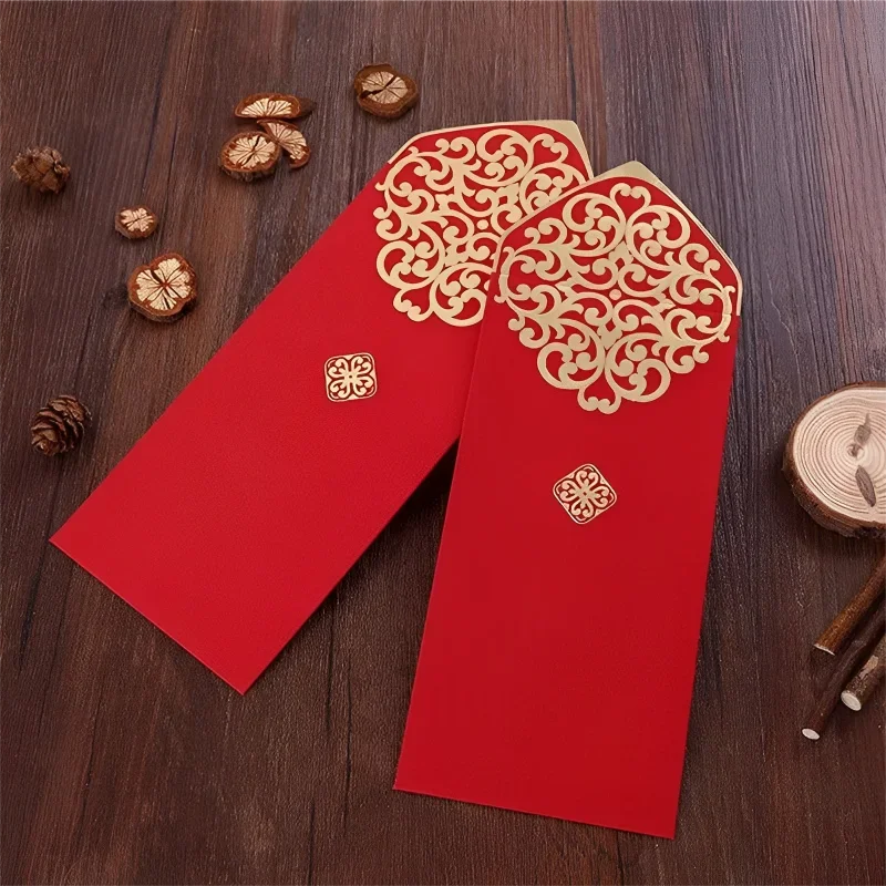 10 個中国の赤い封筒ゴールド印刷赤いポケット春祭り結婚式誕 - Wedding Envelopes のレビューと価格