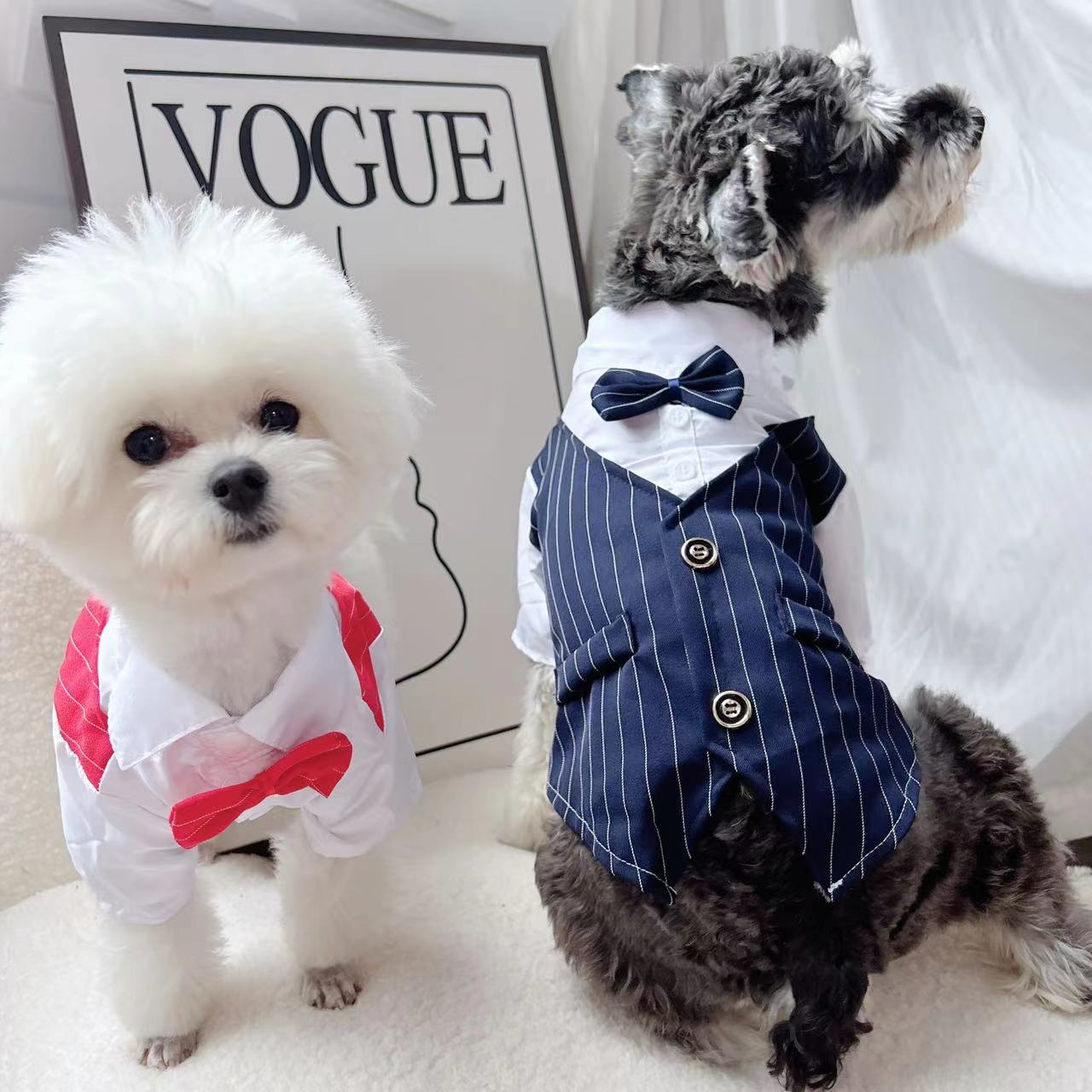 夏用薄手スーツウェディングドレス 小型犬・中型犬用ウェディン - Suit Supply Wedding Party のレビューと価格