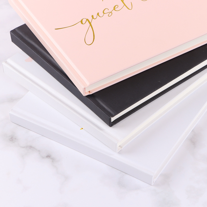 箔押しと写真カバー付きカスタム結婚式のゲストブック |    - Personalized Guest Book のレビューと価格