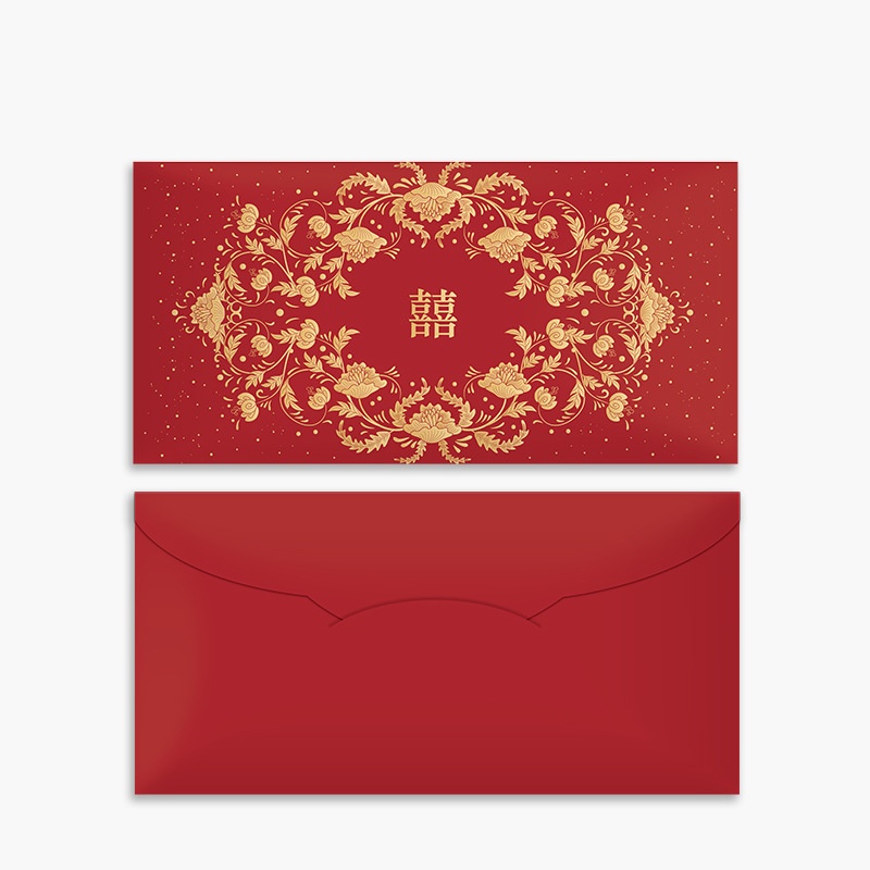 伝統的な中国の結婚式用赤い封筒10枚：1,000元の贈り物用 - Wedding Envelopes のレビューと価格
