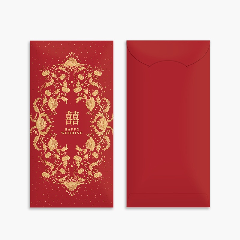 伝統的な中国の結婚式用赤い封筒10枚：1,000元の贈り物用 - Wedding Envelopes のレビューと価格