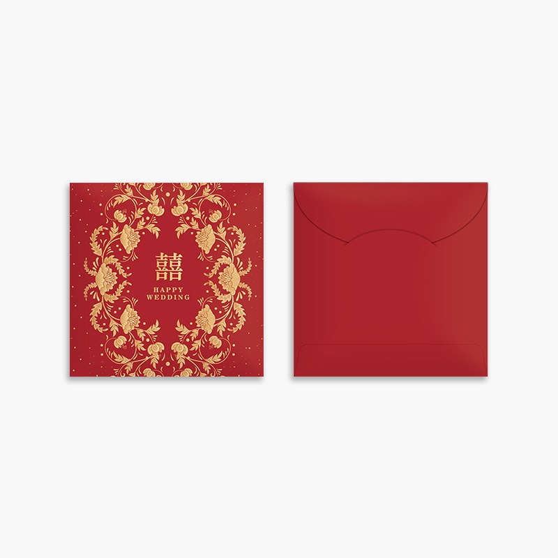伝統的な中国の結婚式用赤い封筒10枚：1,000元の贈り物用 - Wedding Envelopes のレビューと価格