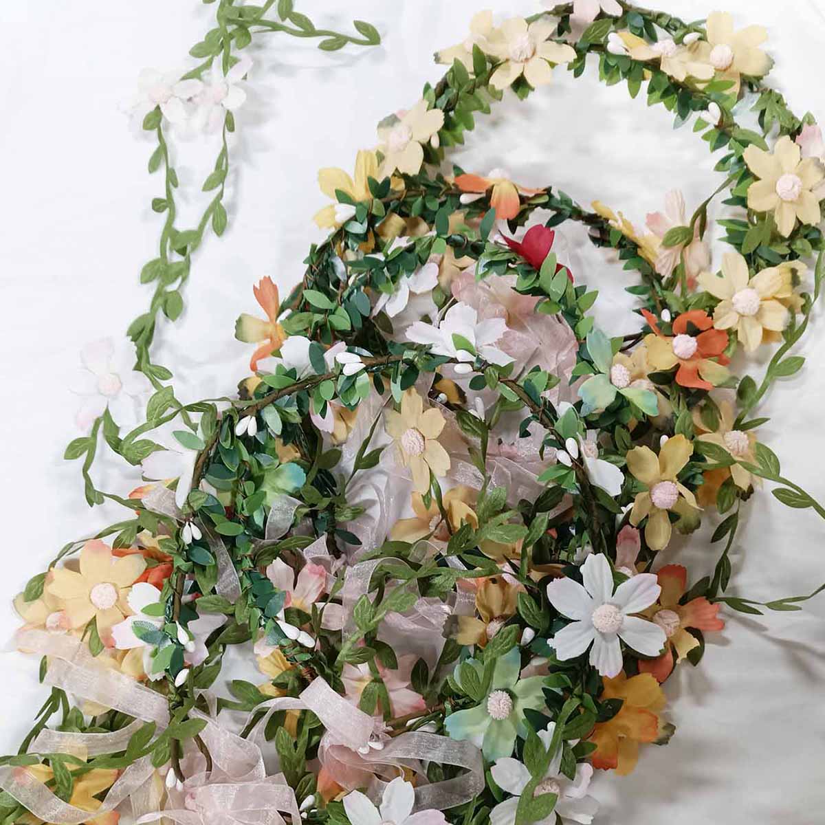 ボヘミアン籐花蔓クラウンヘッドバンド花嫁の結婚式のヘアアクセ - Wedding Supply Store のレビューと価格