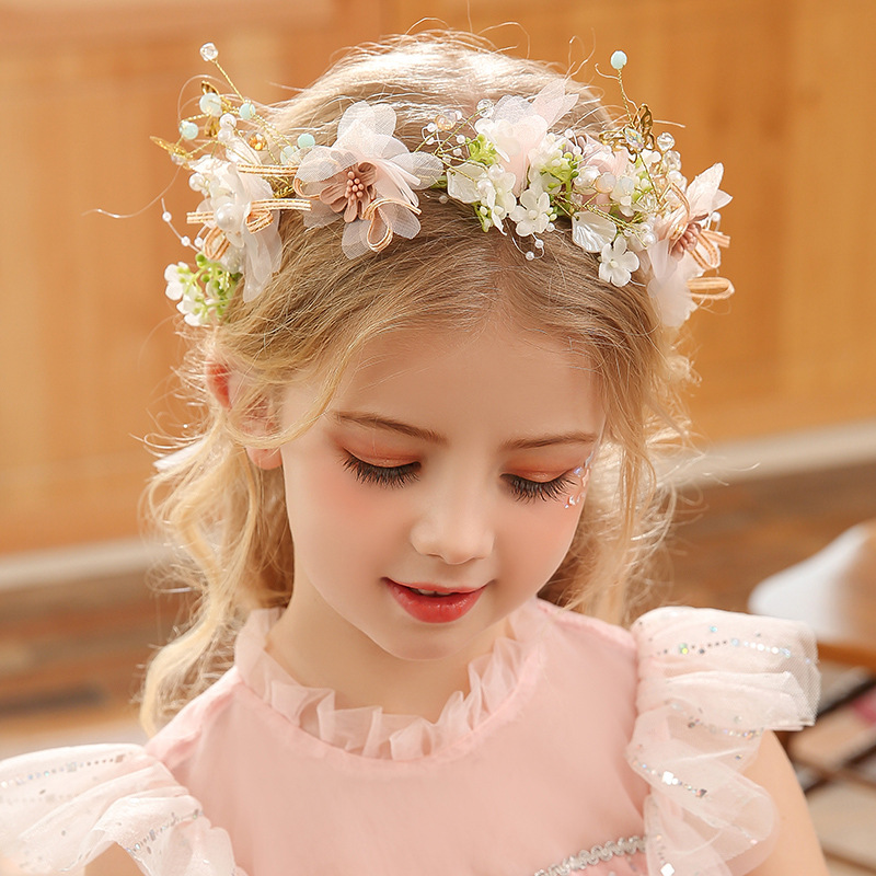 女性女の子フラワーヘッドバンド花嫁蝶花冠ヘアバンドヘアアクセ - Wedding Supply Store のレビューと価格
