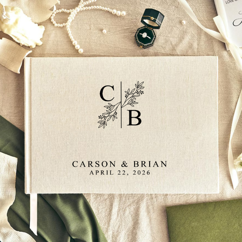 パーソナライズされたゲストブックフォトアルバム、婚約・記念日 - Personalized Guest Book のレビューと価格